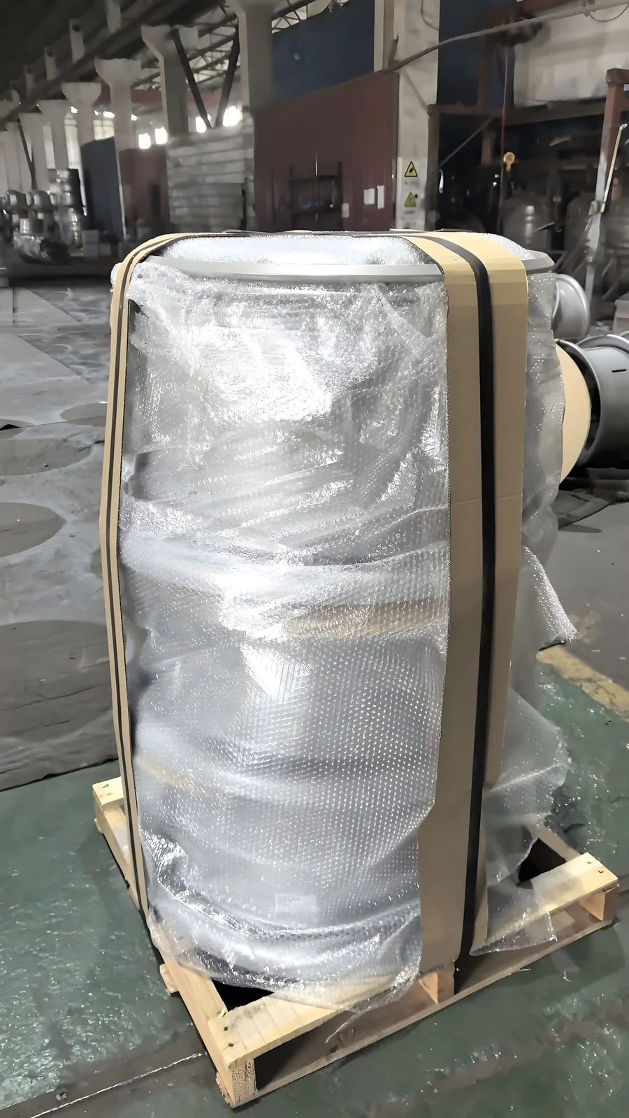 Packed mining wheels ready for dispatch